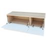 TV Cabinets 2 pcs Chipboard 120x40x34 cm High Gloss White Oak Image 4