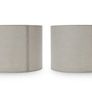 2x Large Drum Lampshades in Duck Egg as New. Image 3