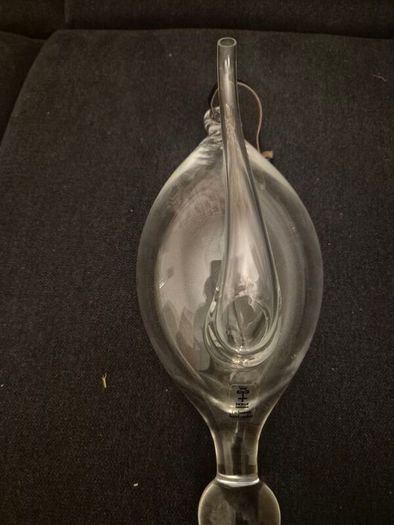 Vintage Skruf Sweden Glass Water Barometer / Thunder Bottle (MCM)