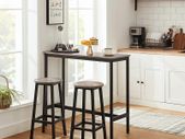 Bar Table, Fine High Table, Kitchen Table, Dining Table, with Sturdy Metal Frame, 100 x 40 x 90 cm