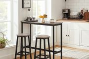 Bar Table, Fine High Table, Kitchen Table, Dining Table, with Sturdy Metal Frame, 100 x 40 x 90 cm