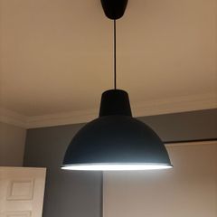 IKEA SKURUP Pendant lamp, black, 38 cm