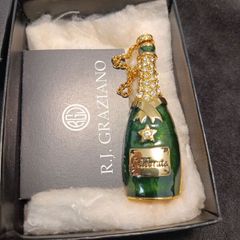 Vintage RJ Graziano Grand Night Popping Champagne Bottle Brooch