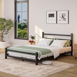 Floor 4ft6 Bed Frame With Headboard