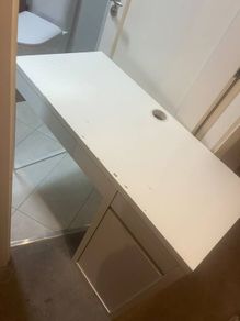 Ikea desk with storage.