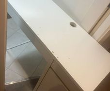 Ikea desk with storage.