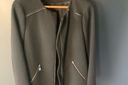Zara Black Zipped Coat