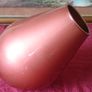 9 Inches Tall Orange Glass Vase Made In Spain Image 5