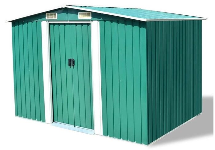 Garden Storage Shed Anthracite Steel 257x205x178 Cm Multiple Colours Available (free Postage)