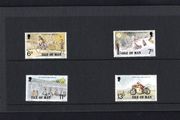 1977 Isle of Man Linked Anniversaries (FA Applebee, St John Ambulance, Scouts working scoreboard &amp; John Williams) Commemorative Stamp Presentation Pack