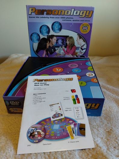 Personology Dvd Trivia Board Game, guess the celebrity,