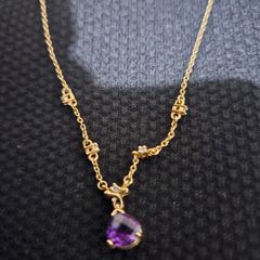 Gold 9 ct sapphire necklace