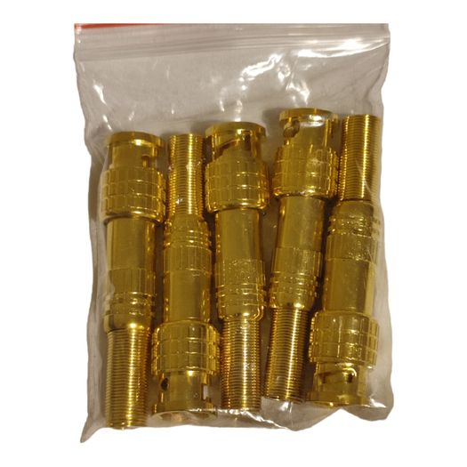 BNC Male Coaxial Connectors Screw-lock For RG59 CCTV Terminal Solderless Adapter 100Pcs