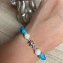Handmade Mother Of Pearl Turquoise Elephant Bracelet Image 3