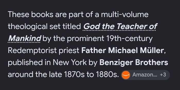 Four Michael Muller Antique Religious Books
