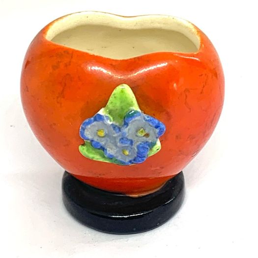 Vintage Goebel Ceramic Heart Shaped Cocktail Stick Holder