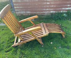 Wooden folding garden chairs