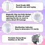 Portable Dummy Steriliser, Mini UV-C Sanitizer Box for Pacifier, 99.99% Sterilization in 3 Mins, USB-C Rechargeable, Mini Sterilizer Box for Baby Pacifier, Bottle Nipples and More Image 4