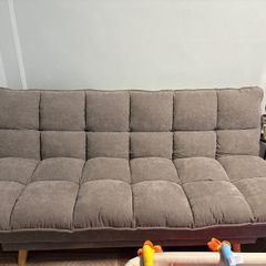 Grey Fabric Sofa Bed
