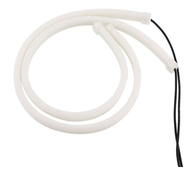 2pcs 60CM Car LED Turn Daytime Running White&Yellow Soft Tears Strips Guide Lights