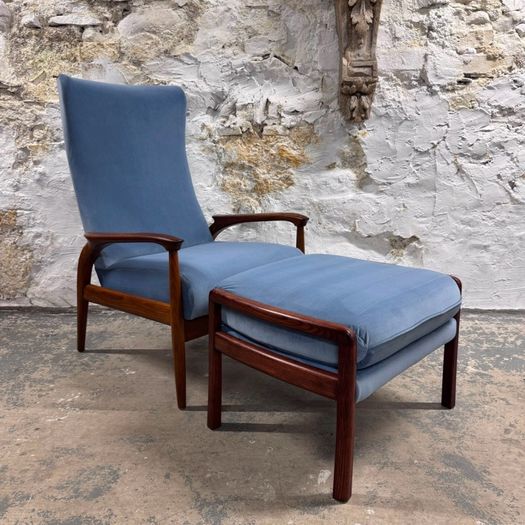 Mid-century Greaves & Thomas Lounge Chair With Complementary Ottoman