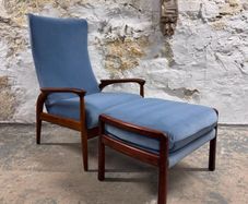 Mid-century Greaves & Thomas Lounge Chair With Complementary Ottoman