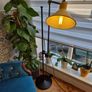 Floor Lamp lampe gras beautiful yellow very heavy light  bedroom living  reading home house great design wonderful present old vintage Image 8