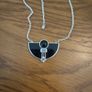 Newbridge silver & black pendant necklace Image 2