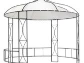 Gazebo 300x290 cm White Round