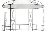 Gazebo 300x290 cm White Round