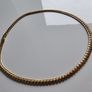 Pave Gold Costume Necklace, 18 inches Image 3