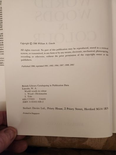 World Woods In Colour. By William  A. Lincoln. Hardback With Dustjacket In Very Good The Making Of Modern Ireland.  Geoff Robinson.  A Alternative  History.  First Edition Hardback With Dustjacket In Very Good Condition. 36.. 36.