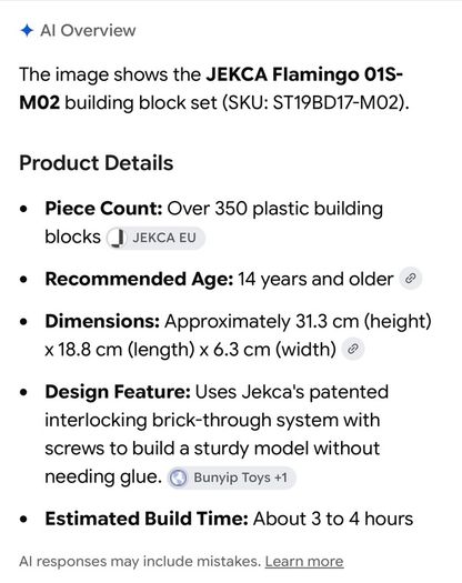 Jekca Flamingo - Unopened
