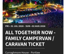 All Together Now - Family Campervan / Caravan Ticket
