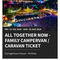 All Together Now - Family Campervan / Caravan Ticket