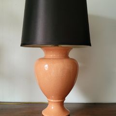 Vintage crackle effect lamp
