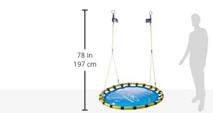 Unisex Adult Nest Swing -Multicolour (Blue/Yellow), 120 mm (FREE POSTAGE)