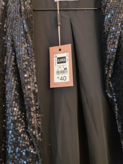 Gallery Black Bauble Sequin Coat. S. XL - 16-18.  B.N.W.T.