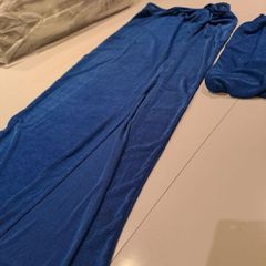 Shein Skirt & Boob Tube (XS) - Royal Blue Sheen