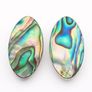 Vintage Abalone Sterling Silver Clip On Earrings Image 2