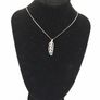 Spinel With Emerald Teardrop Base On Sterling Silver Necklace Image 9