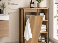 main image for ad Bathroom  Storage Cabinet  Laundry Basket vintage style
