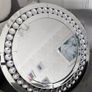 Round crystal wall mirror Image 3