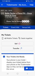 VIP Pitch Seating Katie Taylor boxing tickets