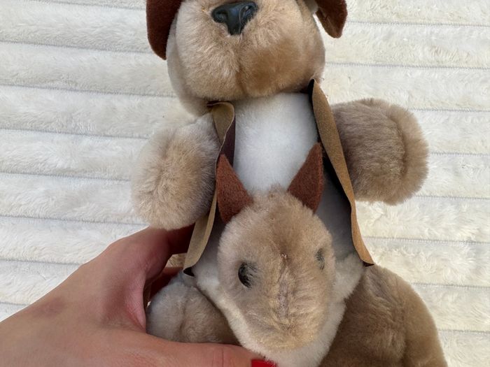 Grab a Jumbuck approx. 12 Kangaroo with Joey plush Used Please see photos