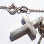 Vintage Sterling Silver 925 Cross  Cubic Zirconia Pendant and Chain length 16" / 4,90g Image 10