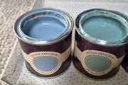 paint samples - blues