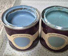 paint samples - blues