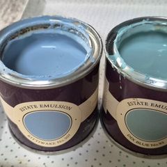 paint samples - blues