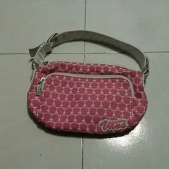 Vans Pink Skull Small Shoulder Handbag